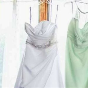 Alfred Angelo strapless wedding dress